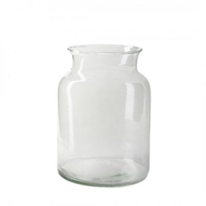 Glass Eco bottle d14.5/19*25cm