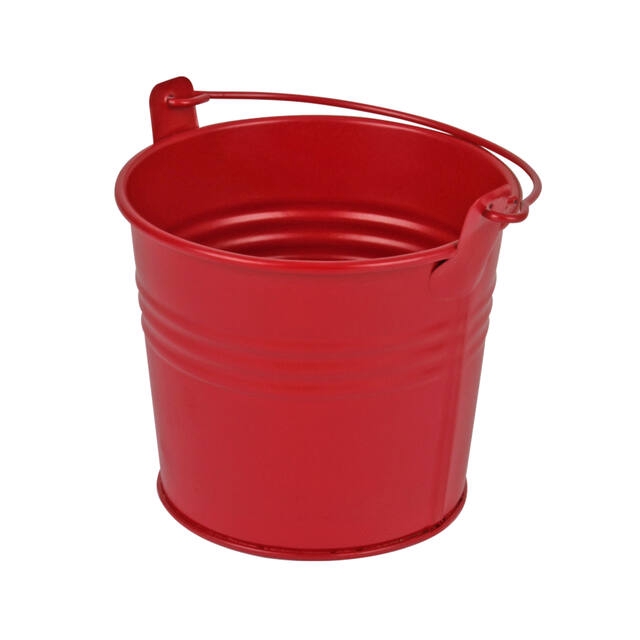<h4>Bucket Sevilla zinc 10.3xH8.5cm - ES9 red matt</h4>