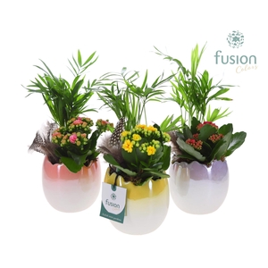 Pot keramiek Ei Pasen met arrangement