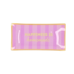 Plate Rectangle Happiness Is Homemade 20x10x2cm