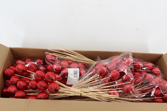 <h4>Stick Ball Thread Shiny Ø6 Red</h4>