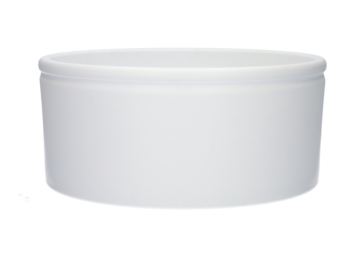 <h4>DF03-885311400 - Planter Lucca d22.5xh10.1 white matt</h4>