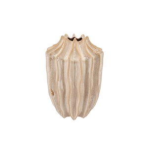 Juna Sand Vase Structure Long 25x25x37cm