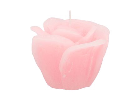 <h4>Candle Roos White Pink 11x9cm</h4>