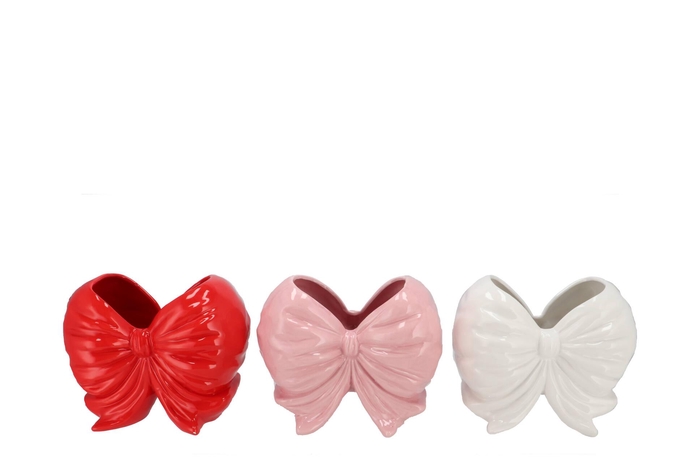Faby Jolly Pink Pot Bow Ass 24x16x20cm Nm