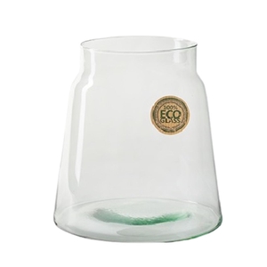 Glass eco vase atlas d19 20cm