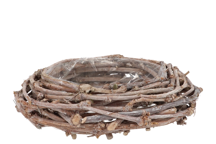 Wreath Grape Branch Planter 41x12cm