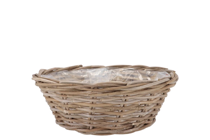 Rattan Kuboo Basket Low 35x13cm