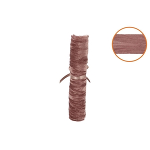 Ribbon Crushed Velvet Dark Pink 2mx26cm