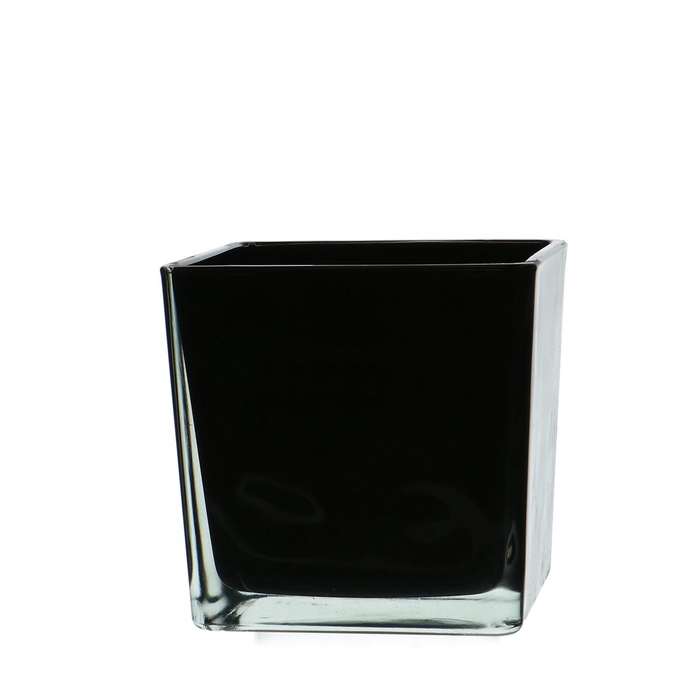 Glass cube taper d12 12cm