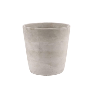 Concrete Grey Pot Round 19x19cm