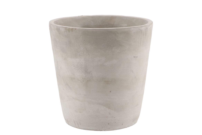 <h4>Concrete Grey Pot Round 19x19cm</h4>
