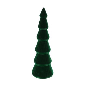 Kerst Deco boom flock d11*35cm
