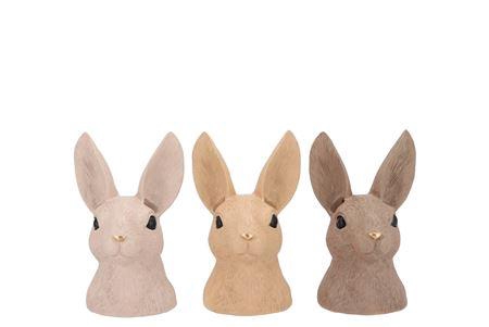 <h4>Easter Rabbit Head Natural Brown Mix Ass 12x10x19c</h4>