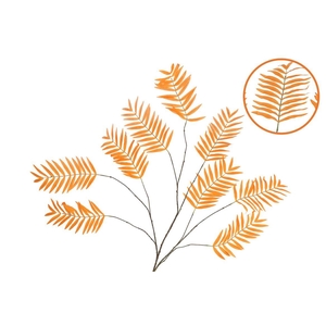 Silk Palm Leaf Orange 150cm Nm