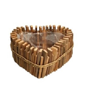 Allerheiligen Planter touw hart d30*13cm