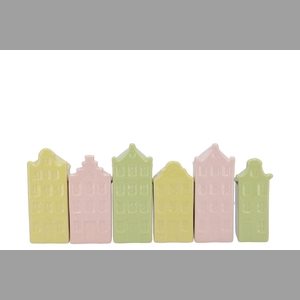 A'dam Houses Canal Dreamy Pastel Mix Vase Ass 9x7x25cm Nm