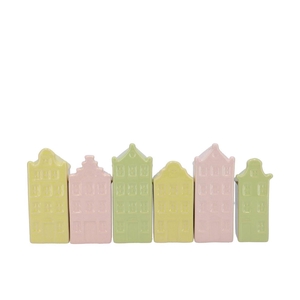 A'dam Houses Canal Dreamy Pastel Mix Vase Ass 9x7x25cm Nm
