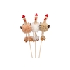 Easter Stick Fluffy Chicken Legs Natural Ass P/1 50x6cm