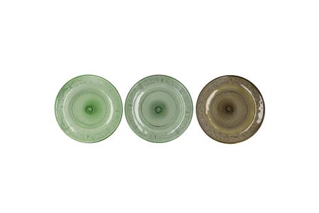 <h4>Dayah Summer Green Mix Glass Plate 20x2cm Ass P/1</h4>