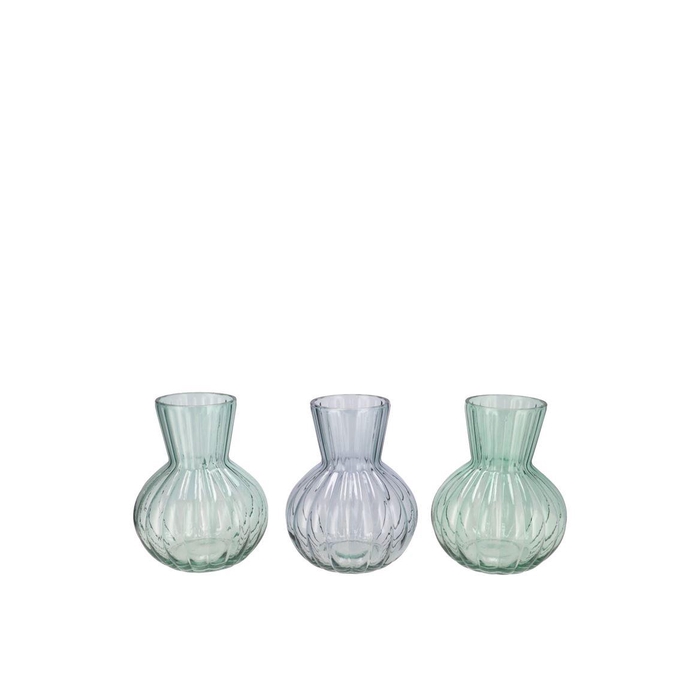 <h4>Feline Green Mix Vase Ass 12x15cm</h4>