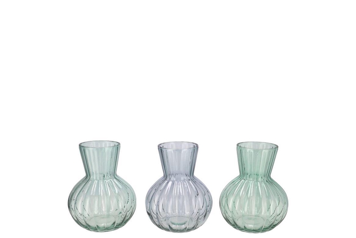 <h4>Feline Green Mix Vase Ass 12x15cm</h4>