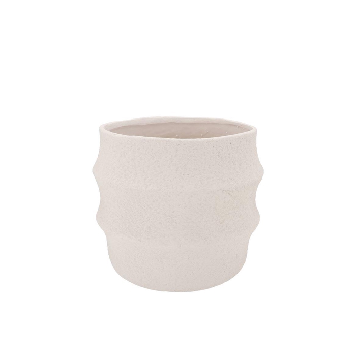<h4>Cascais White Pot 17x17x15cm</h4>