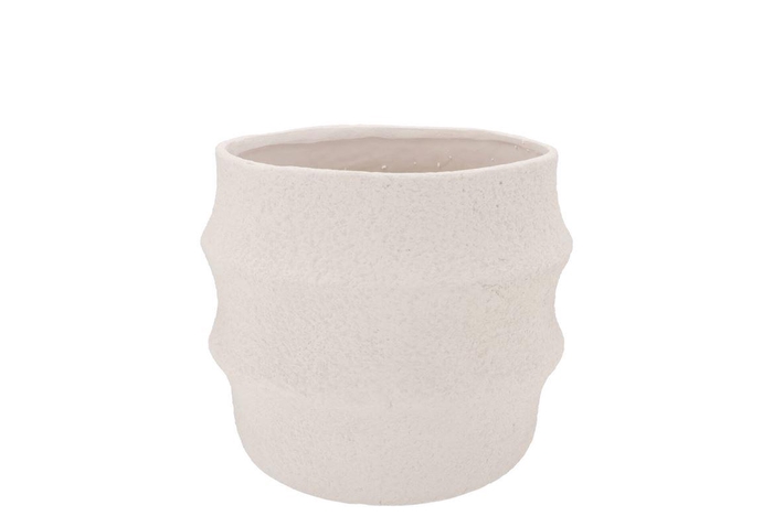 Cascais White Pot 17x17x15cm