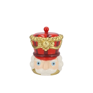 Candy Nutcracker Red Jar 12x12x15cm