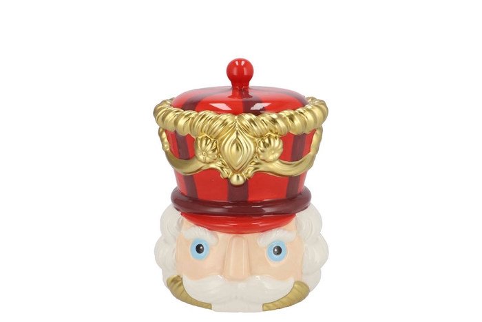 <h4>Candy Nutcracker Red Jar 12x12x15cm</h4>