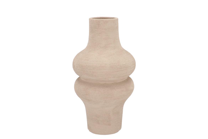 <h4>Lisboa Sand Vase Bulb High 18x18x34cm</h4>