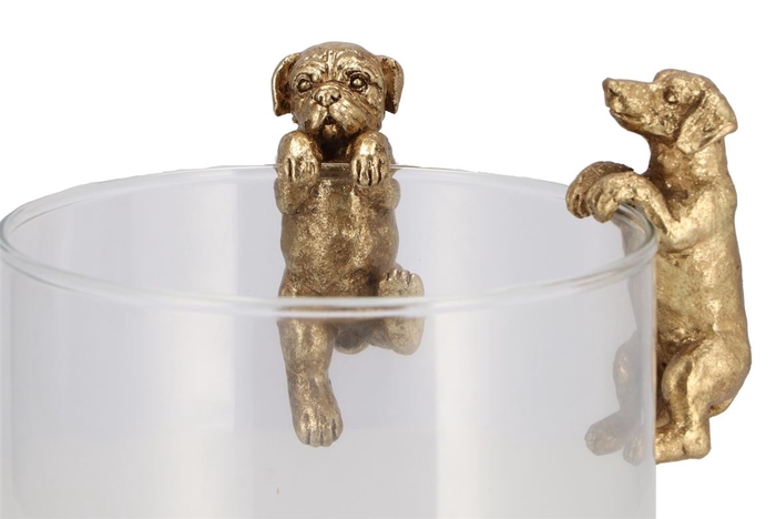 <h4>Deco Hanging Dogs Gold Ass 6x5x7cm</h4>