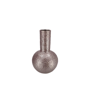 Evora Metallic Grey Vase Tube 13x13x19cm
