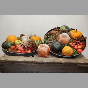 Arr Sierfruit In Zinken Schaal + Seasalt Potje