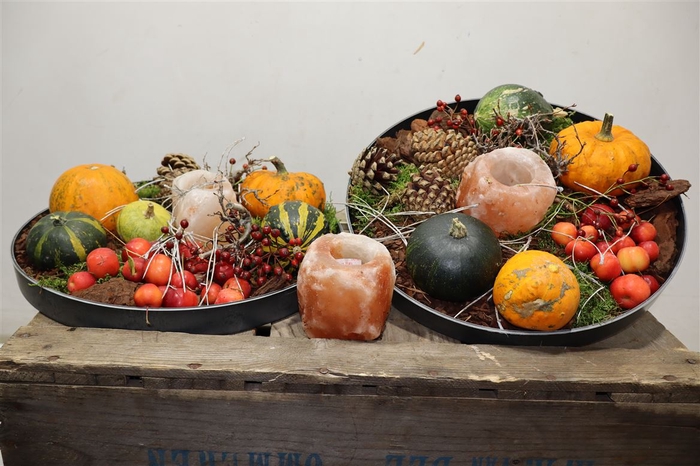 <h4>Arr Sierfruit In Zinken Schaal + Seasalt Potje</h4>