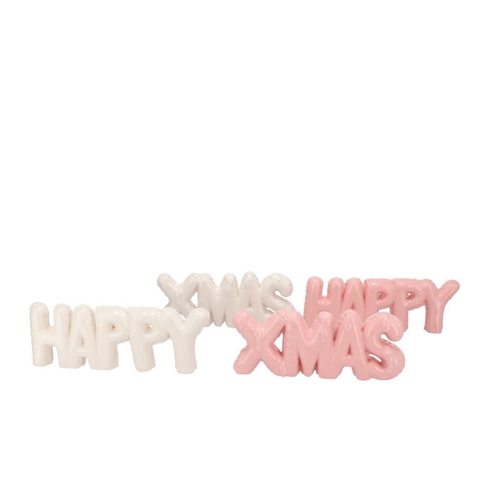 <h4>Jolie Jolly Pink Happy Xmas Ass 31x4x11cm</h4>