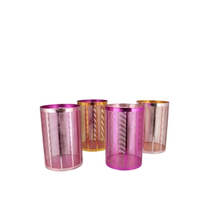 Glam Jolly Pink Mix T-light Cilinder Ass 12x16cm