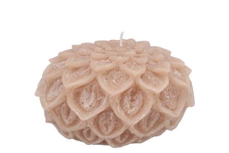 <h4>Candle Dahlia Sand 12x8cm</h4>