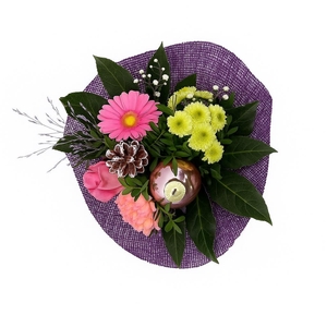 Boeket Houder 25cm roze