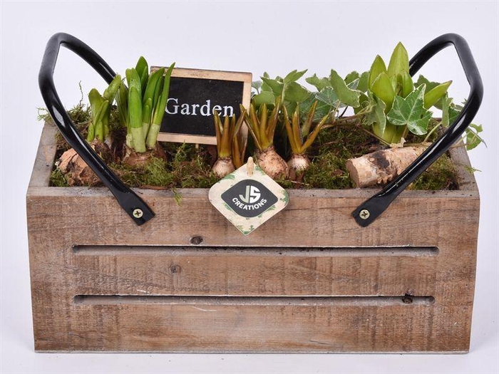 <h4>Hout met metaal hendel 31.5x14.5cm</h4>