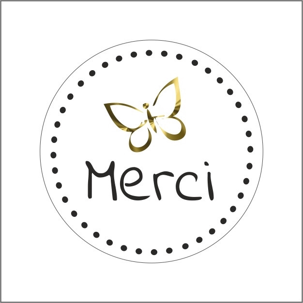 <h4>Labels Sticker 39mm x500 Merci</h4>