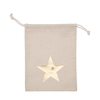 Kerst Tas Star cotton d18*24cm