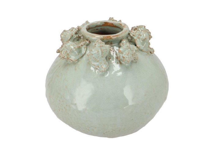 <h4>Shella Light Green Vase 25x25x20cm</h4>