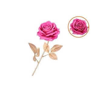 Silk Rose Goldie Fuchsia 75cm Nm