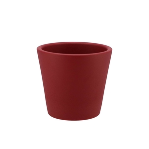 Vinci Red Velvet Container Pot 15x13cm