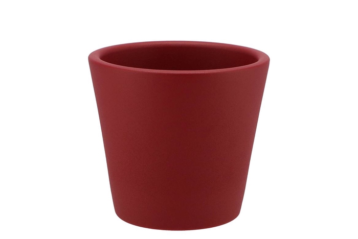 <h4>Vinci Red Velvet Container Pot 15x13cm</h4>