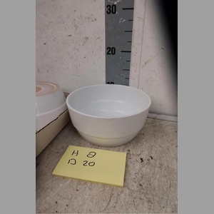 KERAMIEK SCHAAL WIT D18XH8CM