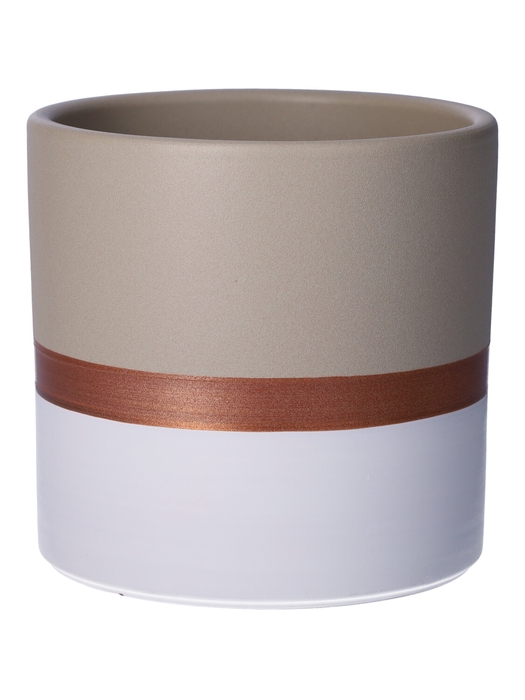<h4>DF03-884850375 - Pot Atlas d19xh17 white/beige</h4>