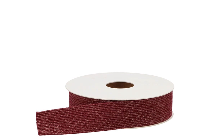 <h4>Ribbon Corduluxe 25 Bordeaux 10mx25mm Nm</h4>