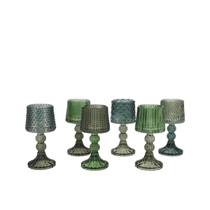 Bicolore Green Mix Structure T-light Ass 8x18cm Nm